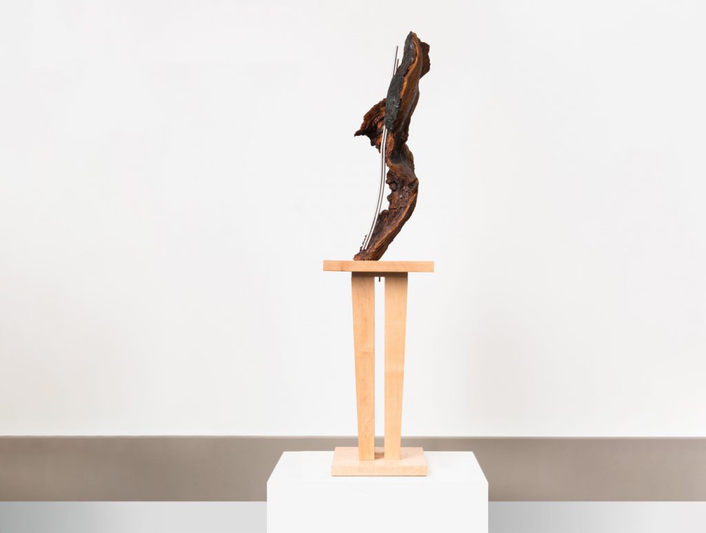 First - abstract wood sculpture