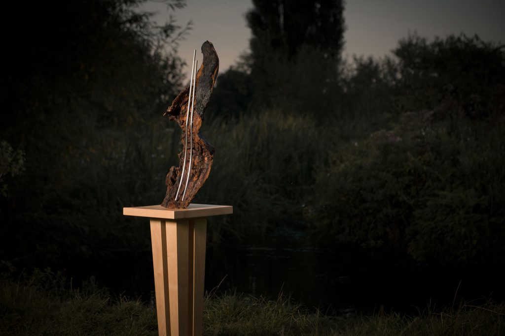 First - contemporary metal garden sculpture